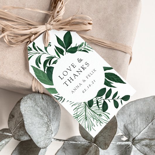Wild Forest Wedding Favor Cadeaulabel