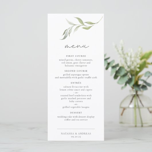 Wild Forest Wedding Menu (Staand voorkant)