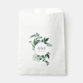 Wild Forest Wedding Monogram Bedankzakje (Voorkant)