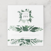 Wild Forest Wedding Plaatskaartje (Buitenkant ongevouwen)