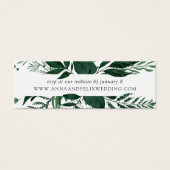 Wild Forest Wedding Website RSVP-kaarten | Mini Visitekaartjes (Voorkant)