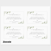 Wild Forest Welcome Rectangular Sticker (Vel)