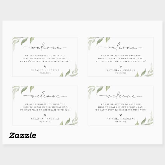 Wild Forest Welcome Rectangular Sticker (Vel)