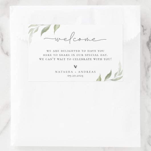 Wild Forest Welcome Rectangular Sticker (Tas)