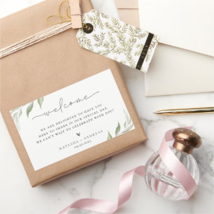 Wild Forest Welcome Rectangular Sticker