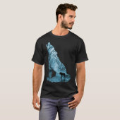 Wild Forest Wolf - Turquoise T-shirt (Voorkant volledig)
