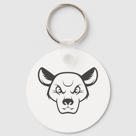 Wild Fossa Cat Sleutelhanger (Voorkant)