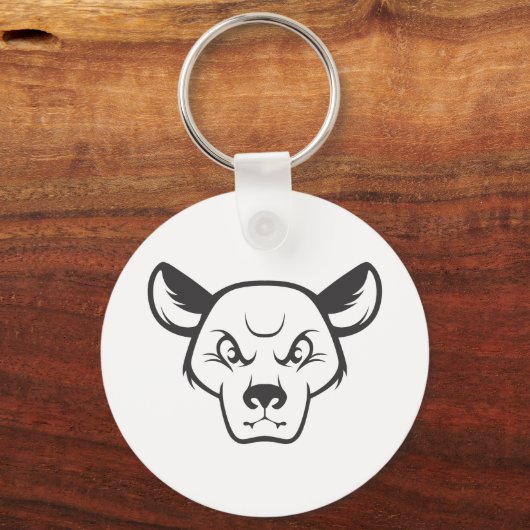 Wild Fossa Cat Sleutelhanger (Voorkant)