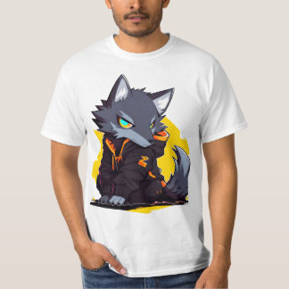 Wild Fox Artistieke Natuur T-Shirt Ontwerp