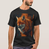 Wild Fox in a Sunset Glow T-shirt (Voorkant)