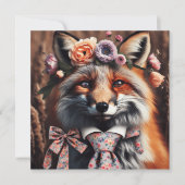 Wild fox wearing a tie cute  (Voorkant)