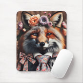 Wild fox wearing a tie cute  muismat (Met muis)
