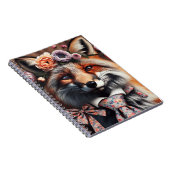 Wild fox wearing a tie cute  notitieboek (Rechterzijde)