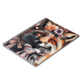 Wild fox wearing a tie cute  notitieboek (Linkerzijde)