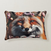 Wild fox wearing a tie cute pillow accent kussen (Voorkant)