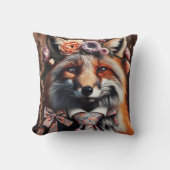Wild fox wearing a tie cute pillow kussen (Voorkant)