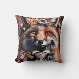 Wild fox wearing a tie cute pillow kussen