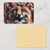 Wild fox wearing a tie cute  visitekaartje (Voorkant / Achterkant)