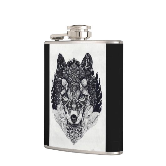 Wild Fox-Wolf Flask Heupfles (Links)
