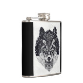 Wild Fox-Wolf Flask Heupfles (Rechts)