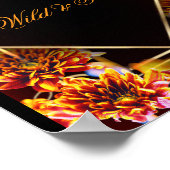 Wild & Free Boho Bloem Poster (Hoek)