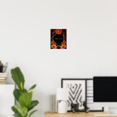 Wild & Free Boho Bloem Poster (Thuiskantoor)