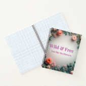 Wild & Free Floral Line Art | Boho Minimal Design Notitieboek (Binnen)