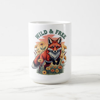 Wild & Free Fox Mok  Natuur Wildlife Koffie