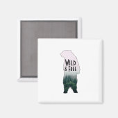 Wild & Free Magnet (Voorkant / Achterkant)
