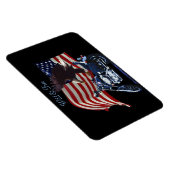 Wild & Free - Patriottic Eagle, Motorbike & US Fla Magneet (Rechterzijde)