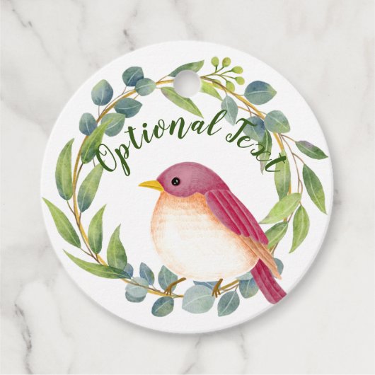 Wild & Free Song Bird Bedankjes Labels (Voorkant)