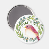 Wild & Free Song Bird Magneet (Voorkant / Achterkant)