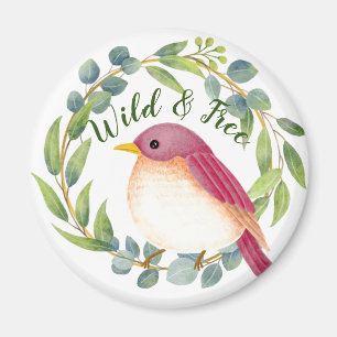 Wild & Free Song Bird Magneet