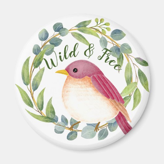 Wild & Free Song Bird Magneet (Voorkant)