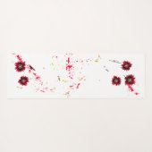 Wild Free Spirited rode papaver en verfspatten Yogamat (Achterkant (horizontaal))