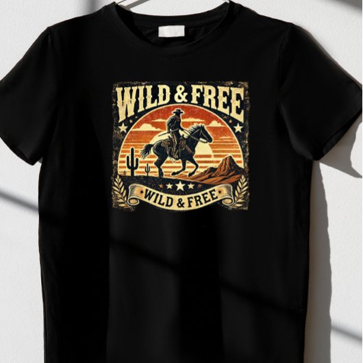 "Wild & Free". T-shirt