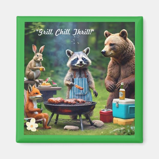 "Wild Friends BBQ Co." Magneet (Voorkant)