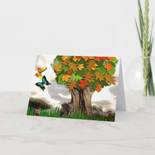 Wild Friends Verjaardag Kaart (Voorkant)