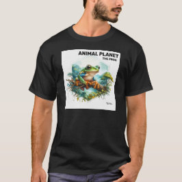 Wild Frog in Natuur Gedrukt - Animal Art T-shirt