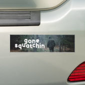 Wild Fun out Gone Squatchin yeti Bigfoot sasquatch Bumpersticker (Op auto)