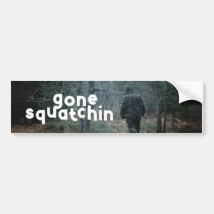 Wild Fun out Gone Squatchin yeti Bigfoot sasquatch Bumpersticker