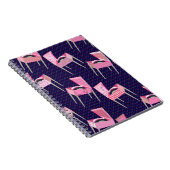 Wild Fun Pink Fifties Record Player Patroon Notitieboek (Rechterzijde)