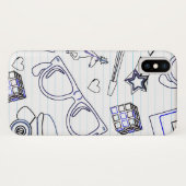 Wild Fun - volledig epic 80 - doodle Case-Mate iPhone Case (Achterkant (horizontaal))