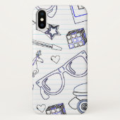 Wild Fun - volledig epic 80 - doodle Case-Mate iPhone Case (Achterkant)