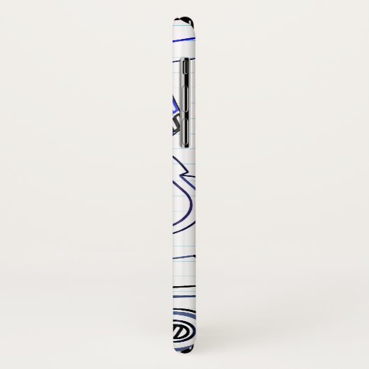 Wild Fun - volledig epic 80 - doodle Case-Mate iPhone Case (Achterkant/links)