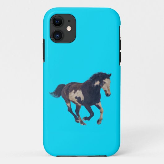 Wild Galloping Pinto American Paint Horse Case-Mate iPhone Case (Achterkant)
