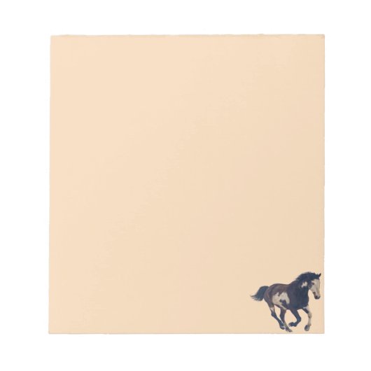Wild Galloping Pinto American Paint Horse Notitieblok (Voorkant)