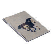 Wild Galloping Pinto American Paint Horse Notitieboek (Rechterzijde)