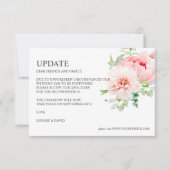Wild Garden | Dahlia Peony Pink WEDDING UPDATE Kaart (Voorkant)