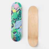 Wild Garden | Eclectisch modern Oerwoud van Boho Persoonlijk Skateboard (Voorkant)